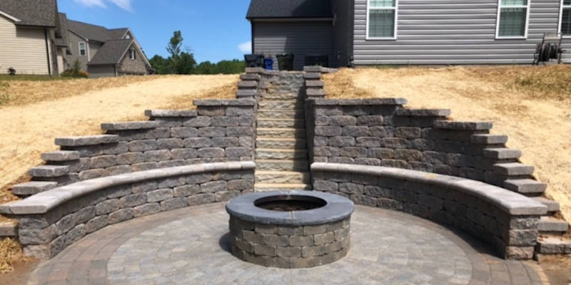Outdoor Fire Pit Construction in High Point, North Carolina